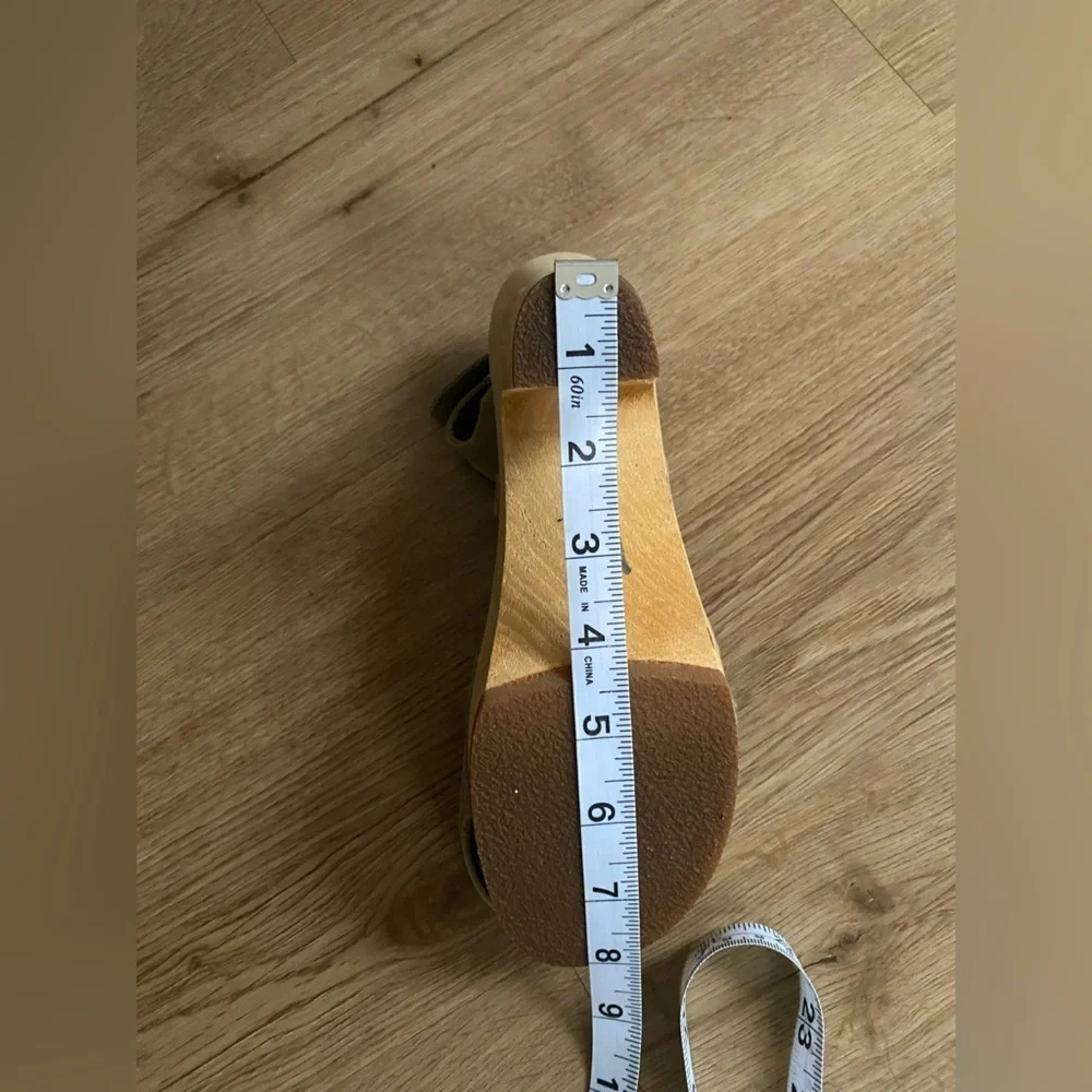 Swedish Hasbeens Olive Green Ankle Strap Sandal size 6/36